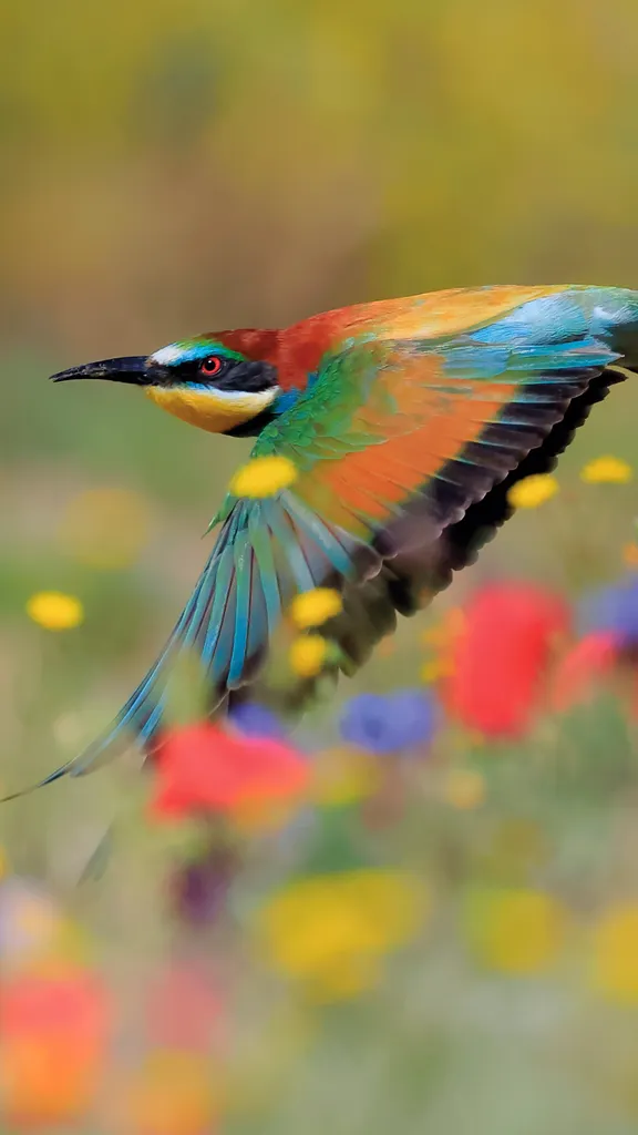European bee-eater in Sierra de Grazalema Natural Park, C&aacute;diz, Spain