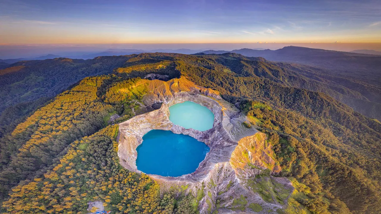 The sacred lakes of Kelimutu