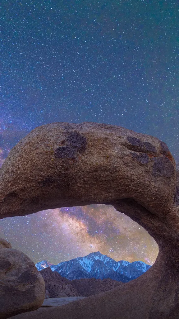Arch and Milky Way, Alabama Hills, Sierra Nevada, California, United States