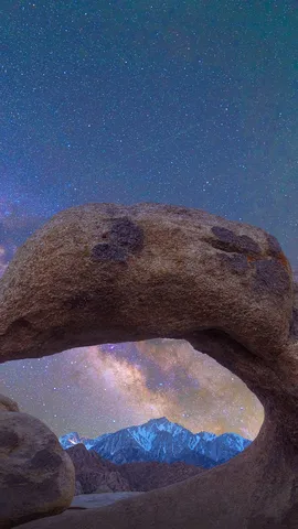 Arch and Milky Way, Alabama Hills, Sierra Nevada, California, United States