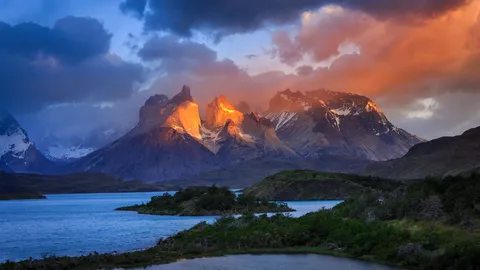 Catching rays in Torres del Paine