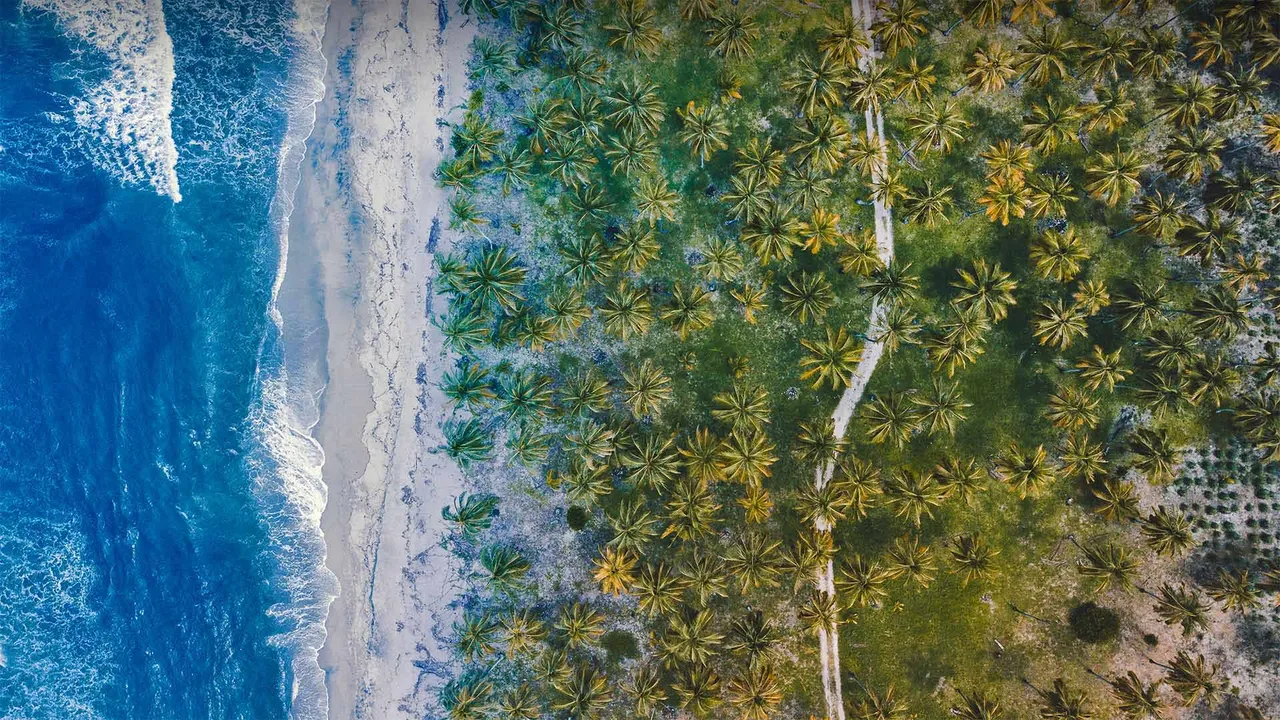 哥伦比亚的加勒比海岸线