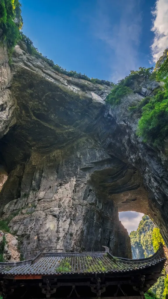 石灰岩でできた天然橋