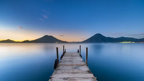 Sunrise at Lake Atitl&aacute;n, Guatemala