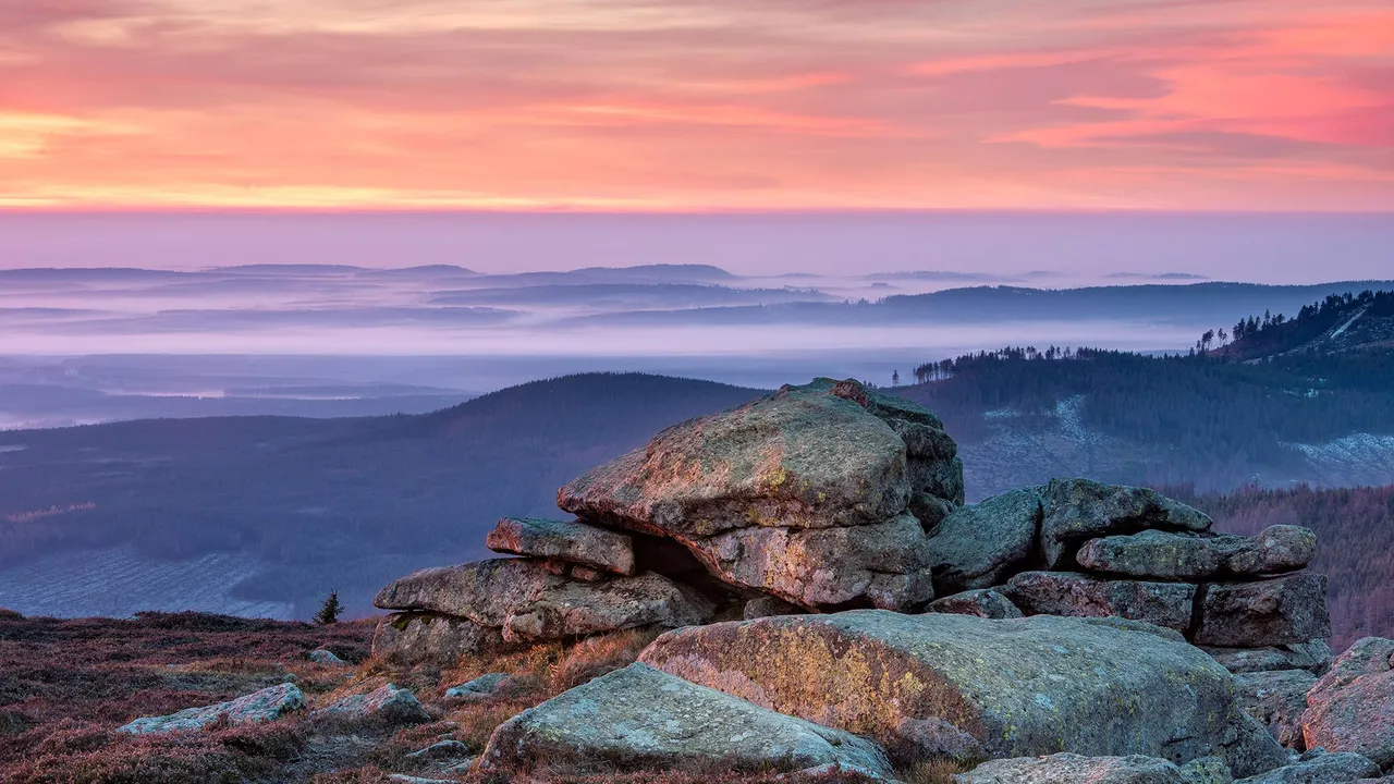 Sunrise on the Brocken, Harz National Park, Germany